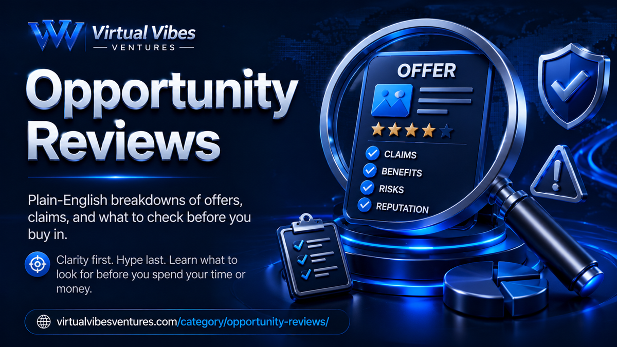 Opportunity Reviews — Start Here