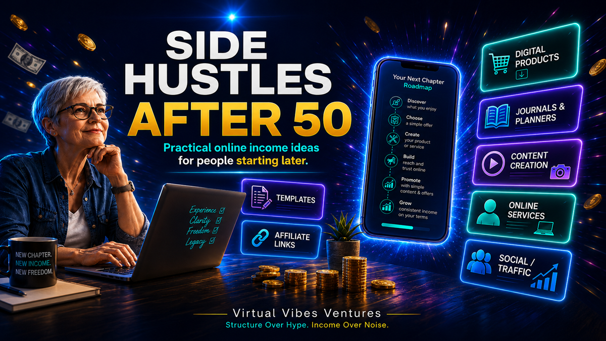 7 realistic online side hustles for people over 50